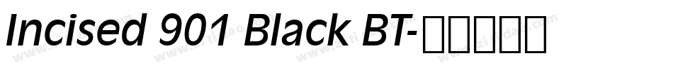 Incised 901 Black BT字体转换